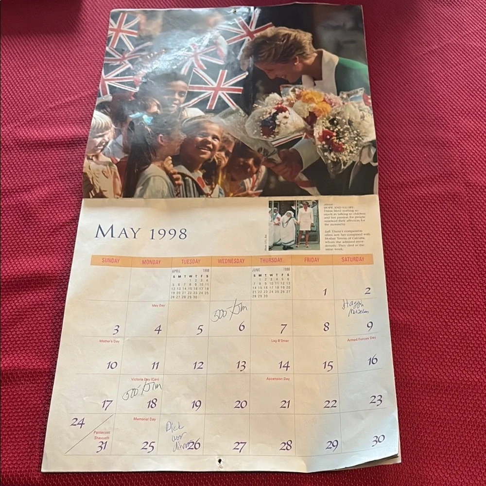 Diana The People's Princess Calendar